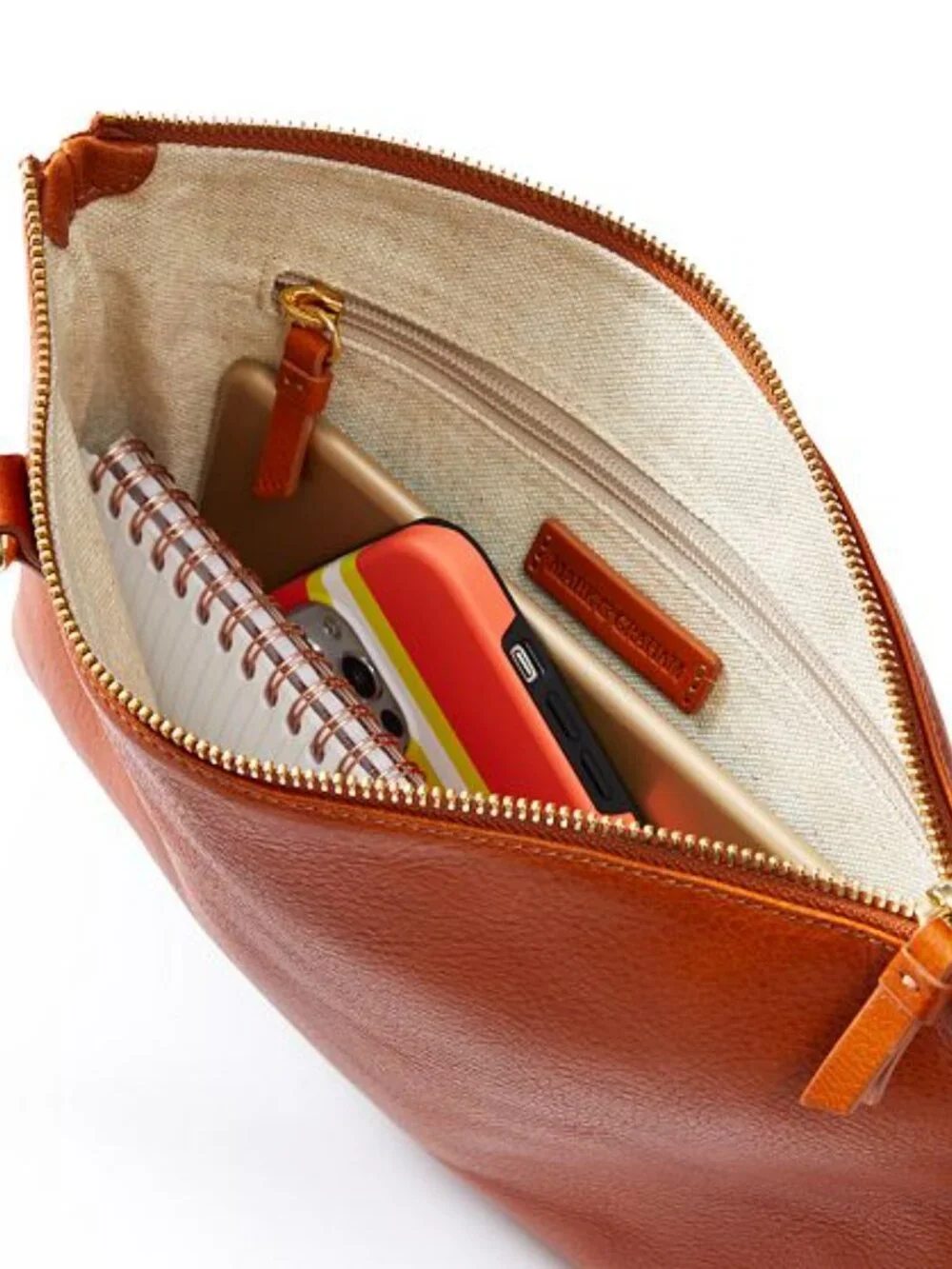 Mark & Graham Leather Zipper Crossbody